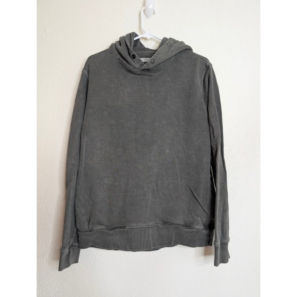 Outerknown Sur Snap Pullover Hoodie Mens Sz M Gray Hemp Organic Cotton‎ Surf Eco